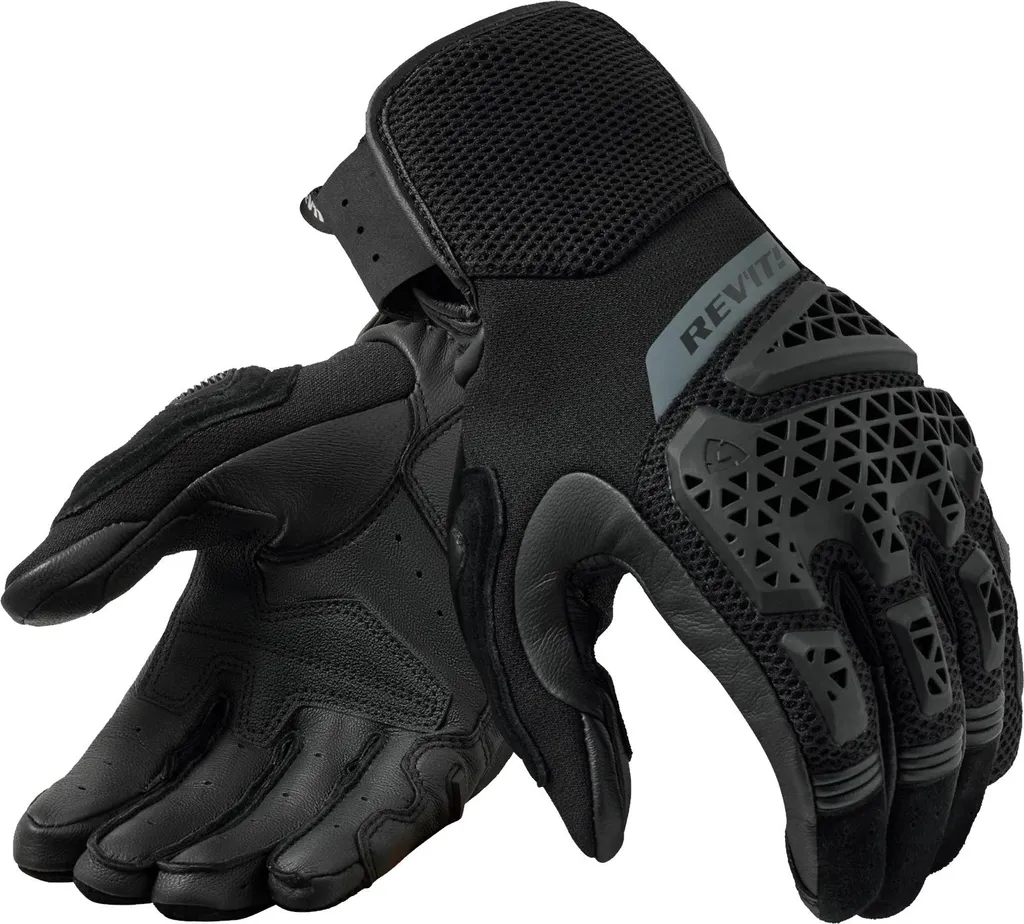 Gants de Moto Été Revit Sand 5 Noir L pour le Touring et l'Aventure