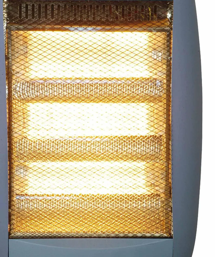 Poêle Halogène 1200W Niklas Classic - Idéal pour Salon et Bureau Mobile