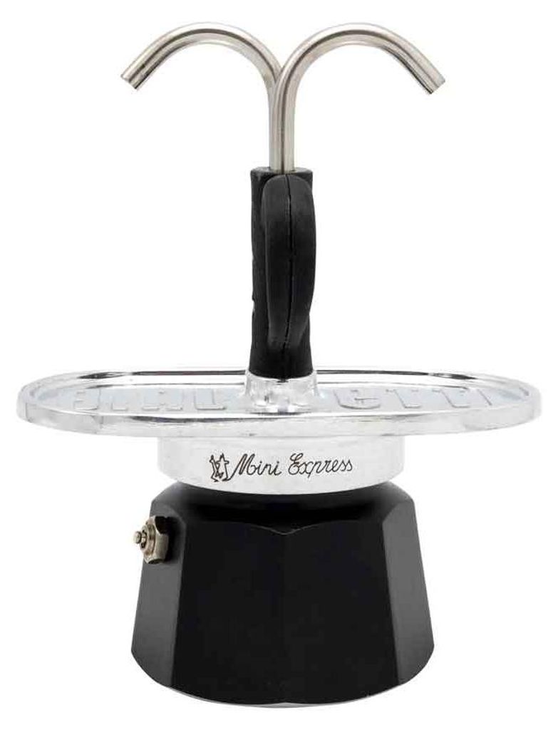Bialetti Mini Express, mokkakoker, 0,09 liter, zwart, Productafbeelding 