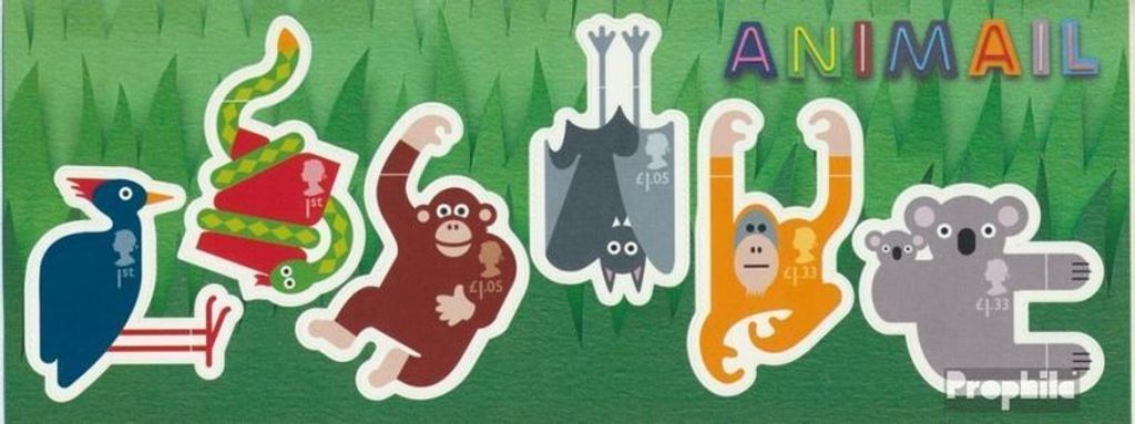 Briefmarken Großbritannien 2016 Mi Block101 (kompl.Ausg.) postfrisch Spaß mit Tieren