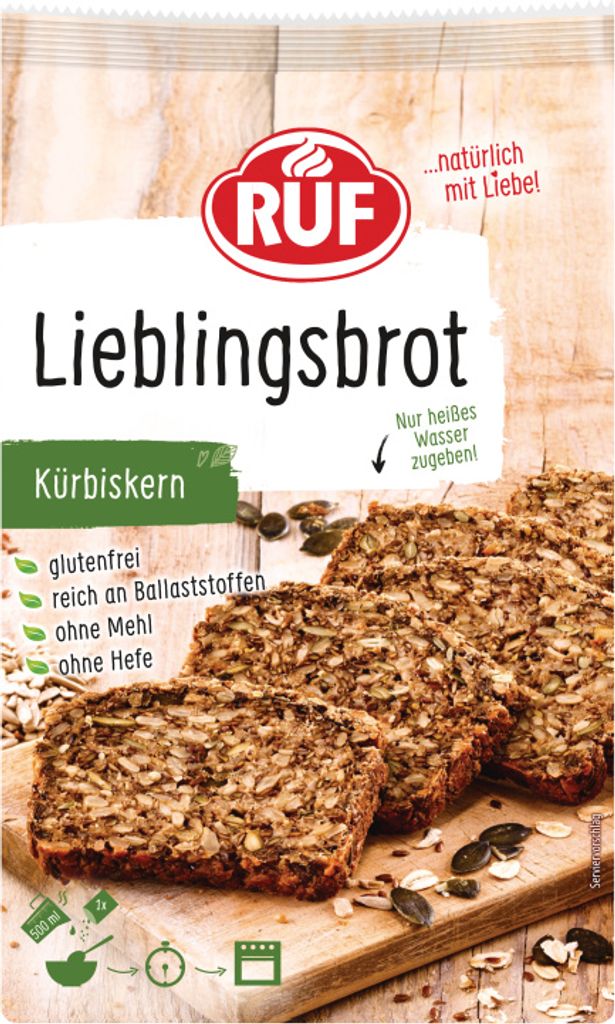RUF Lieblingsbrot Kürbiskern Backmischung Produktbild 