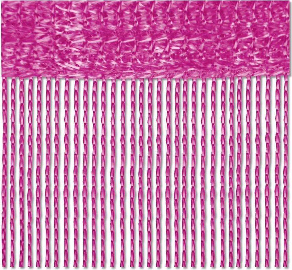 Závěs z nití, růžový, 90 x 240 cm – záclona z Obrázek produktu 