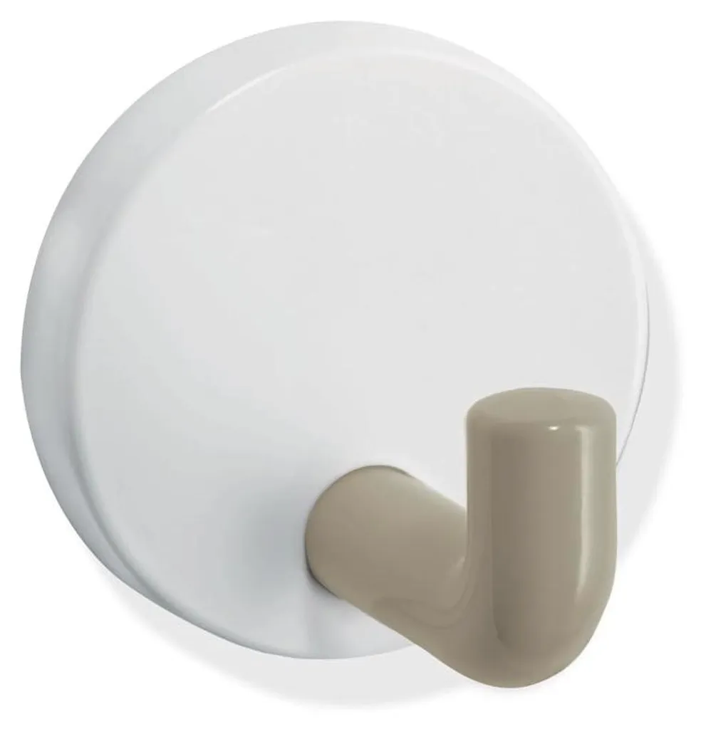 Crochet mural polyamide sable 50mm HEWI 800.90.03091 86 pour salle de bain