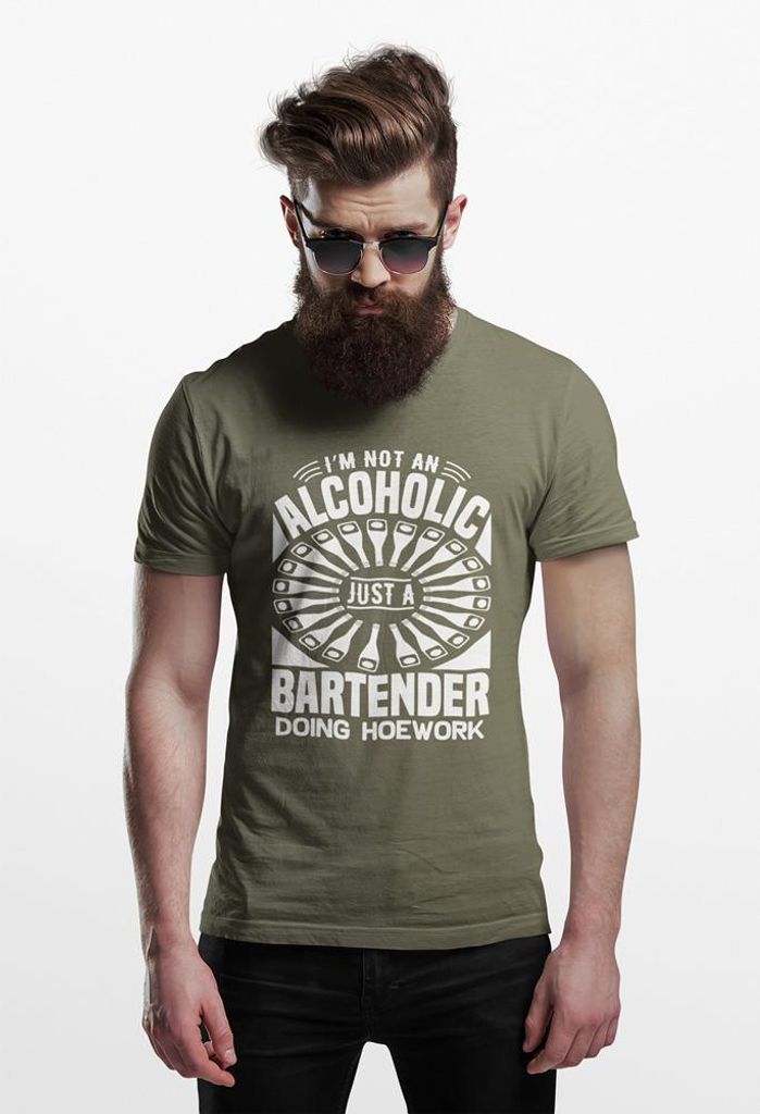D&B Uni Polo ST00056 Bartender MilitärGrün -Größe 5XL