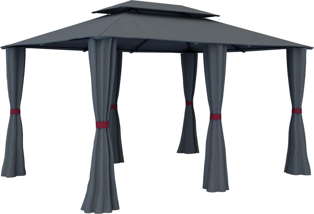 paramondo Comfort Gartenpavillon, 4 x 3 m, anthrazit + Produktbild 