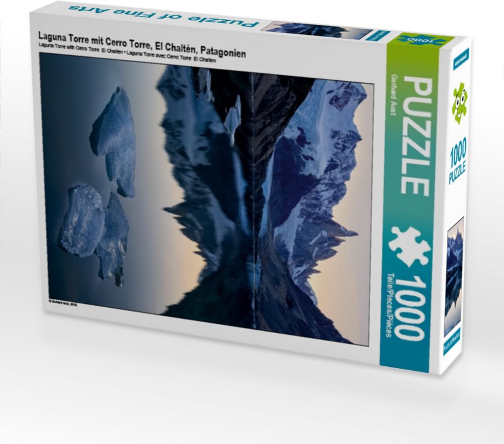 Calvendo Laguna Torre mit Cerro Torre, El Chaltén, Patagonien 1000 Teile Puzzle hoch 480x640mm, Aust Gerhard; 7428665