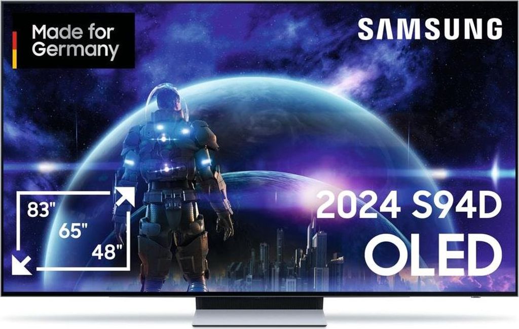 Samsung GQ65S94D 65' 4K OLED Smart TV Wi-Fi Black AI Netflix