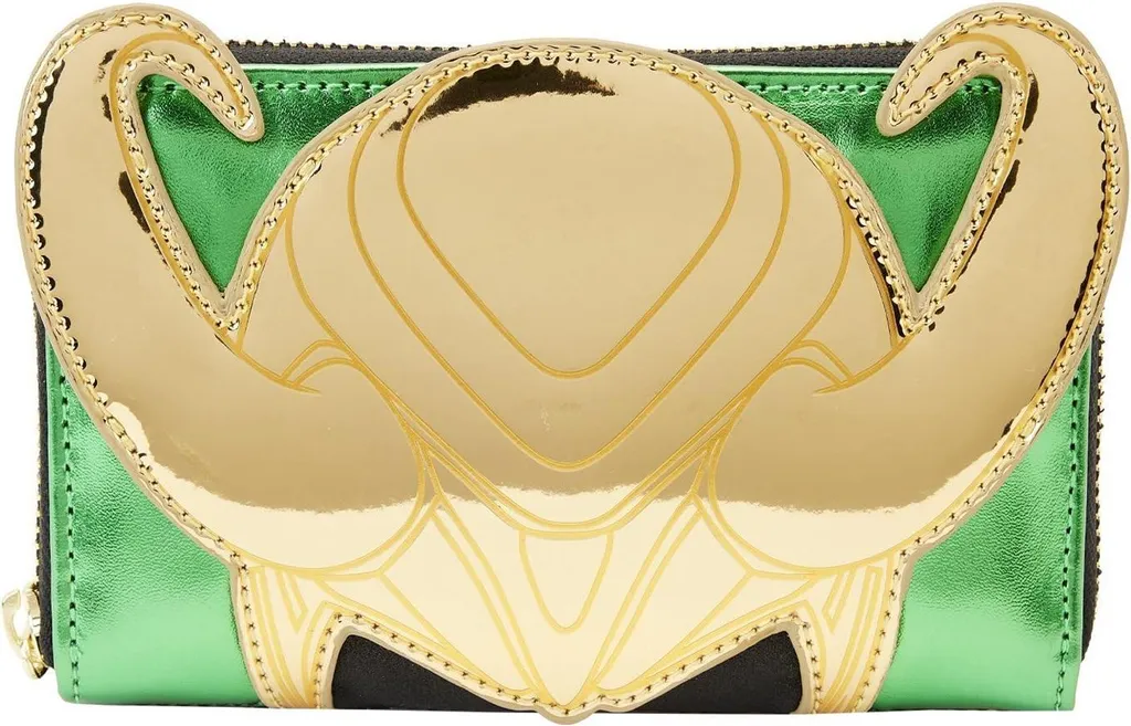 Portefeuille Loki Shine CD1744 finition brillante et zippée multicolore