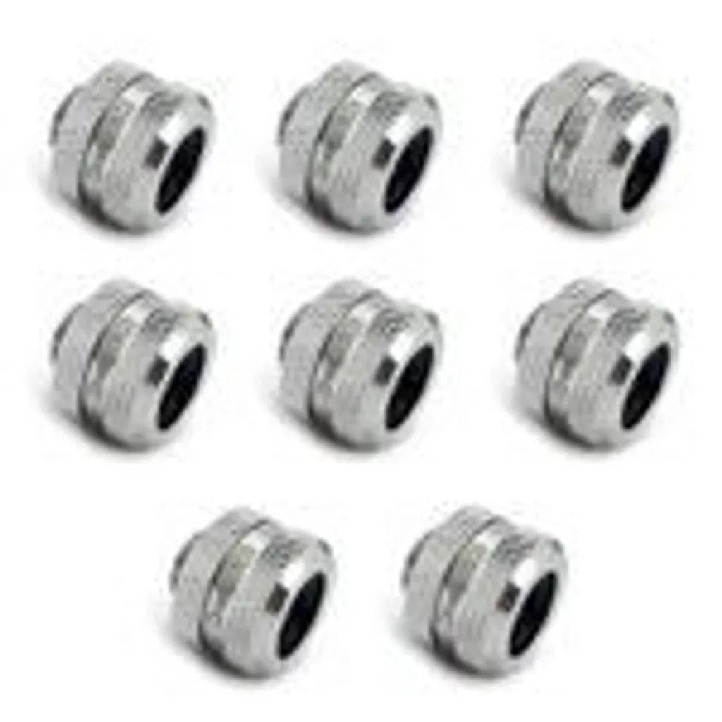 8x Raccordi XSPC G1/4" per Tubo Rigido 14mm Cromo - Massima Tenuta