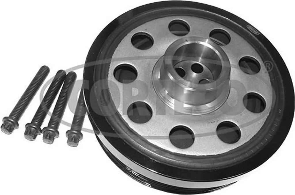 Kit Poulies CORTECO 49419115 Anti-Vibration pour Moteur BMW et Megane