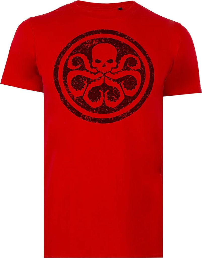 Marvel - Maglietta Logo da uomo TV968 (XL) (Rosso) Immagine del prodotto 
