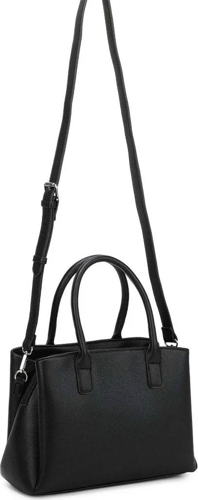 L.CREDI sac à main noir Polly, élégant sac à épaule bandoulière chic - 5