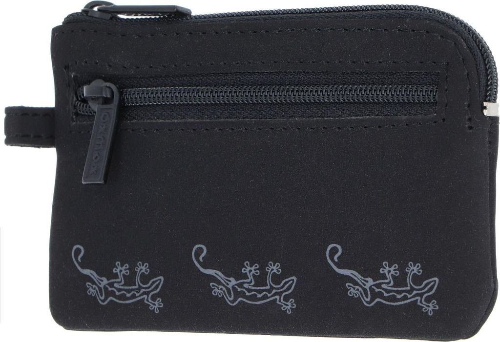 oxmox Schlüsselmäppchen New Cryptan Keyholder Lizard Print Grey Black schwarz