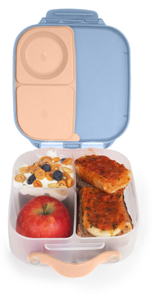 Mini-Lunchbox für Kinder mit Fächern | Bento-Box, 3 Fächer (2 davon auslaufsicher) | Lunchbox für Mahlzeiten und Snacks | Platz für ganzes Obs...