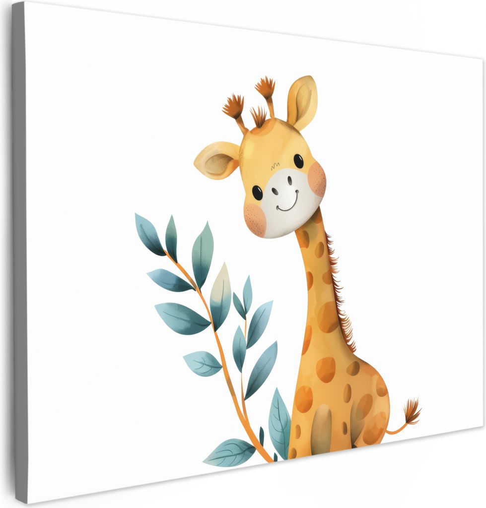 Wanddeko 70x50 cm - Kinder - Giraffe, Deko, Deko Wohnzimmer, Bilder, Wanddeko