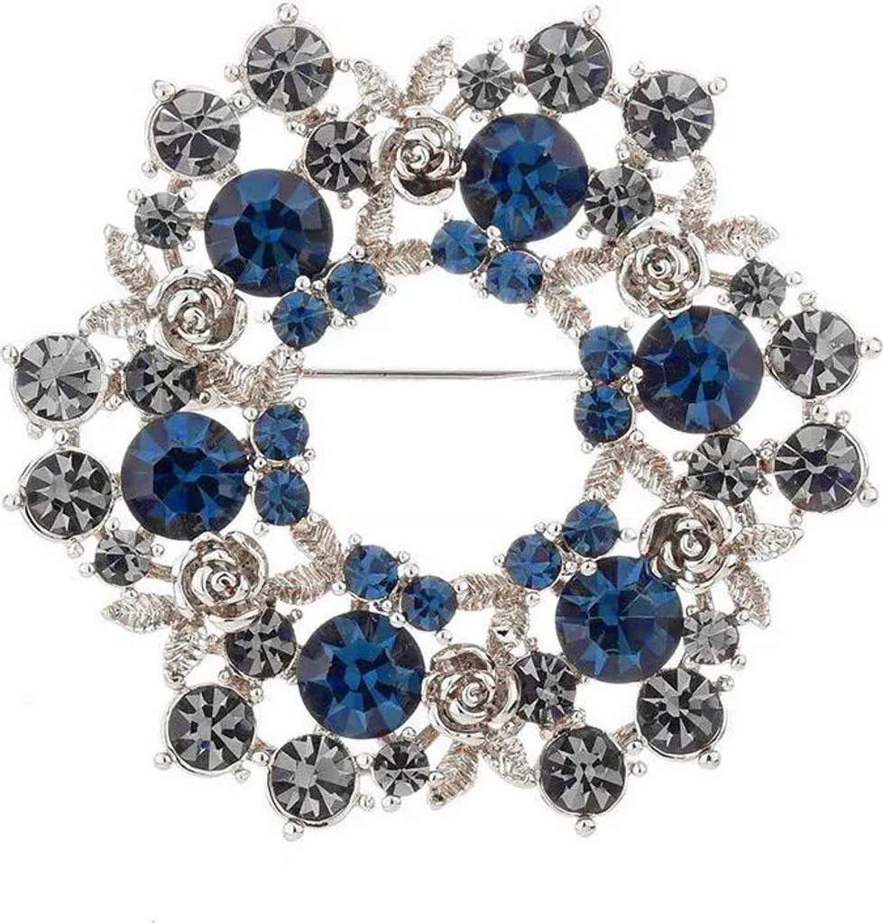 Corona di Fiori con Spilla Rosa: Accessorio Elegante Cerimonia Donna
