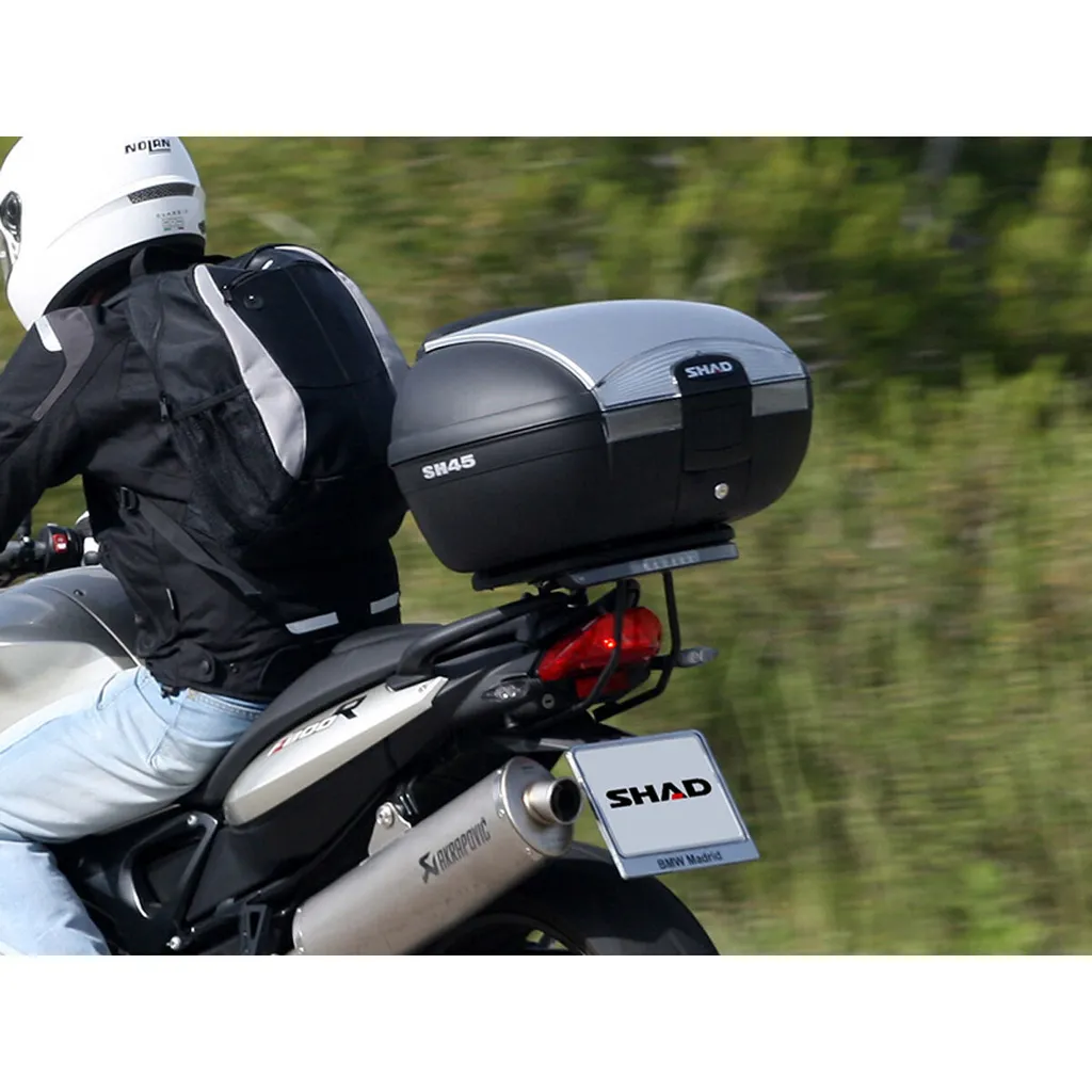 Solution de stockage moto SHAD léger ensemble de 3 topcases noirs - 5