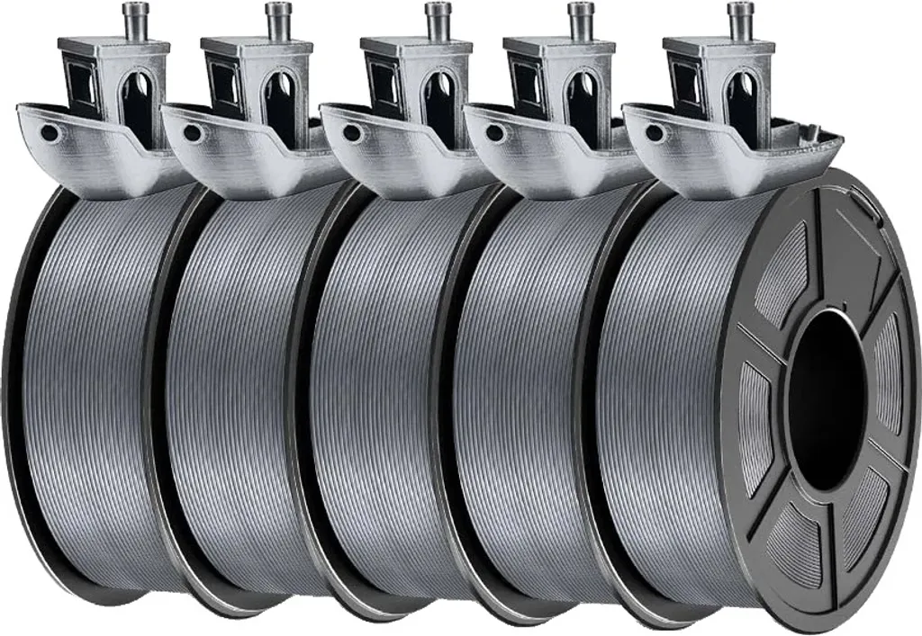 Filament Flexible TPU 1.75 mm Gris Soie Silk pour Impression 3D Durable