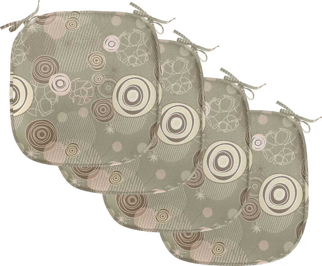 Cuscini Sedie 4 pezzi ABAKUHAUS Lavabili e Antimacchia 40x40 cm