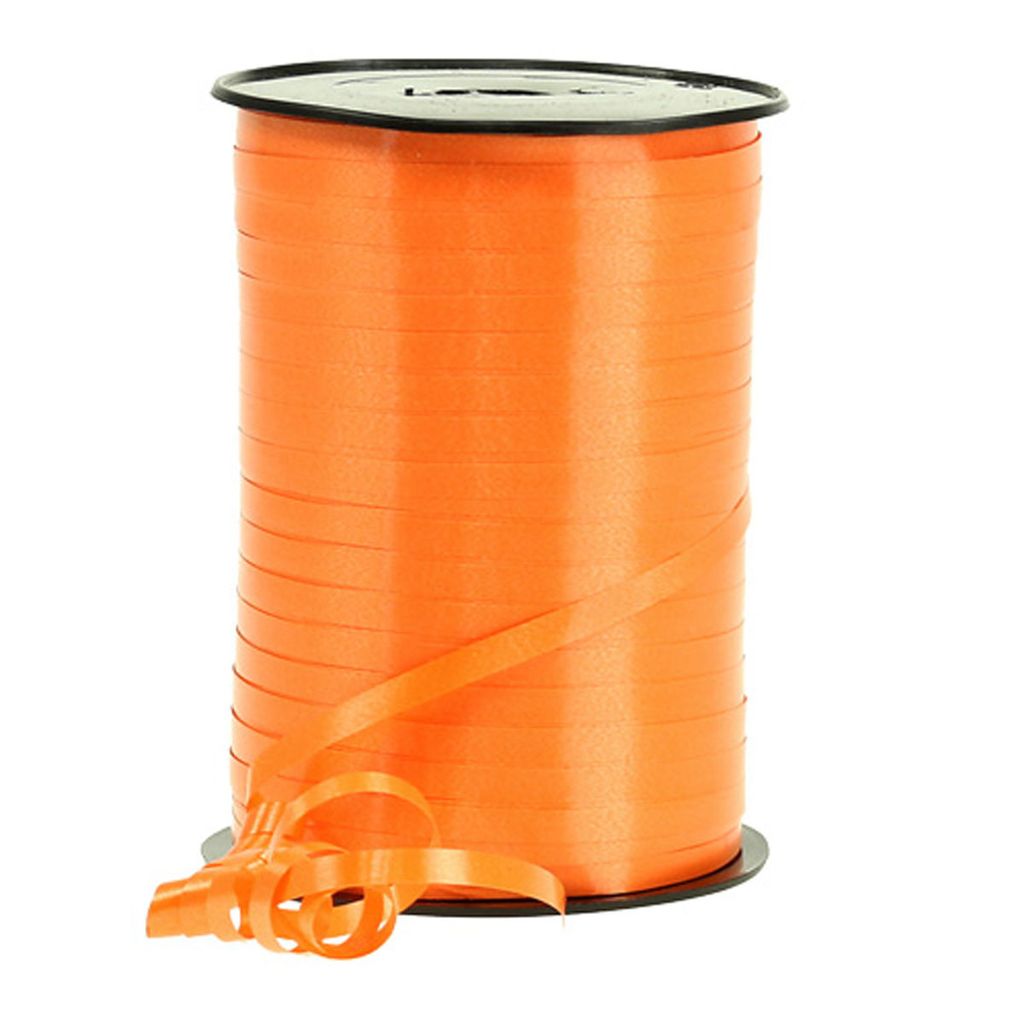 Kräuselband glatt orange 500m passt besonders schön in den Herbst