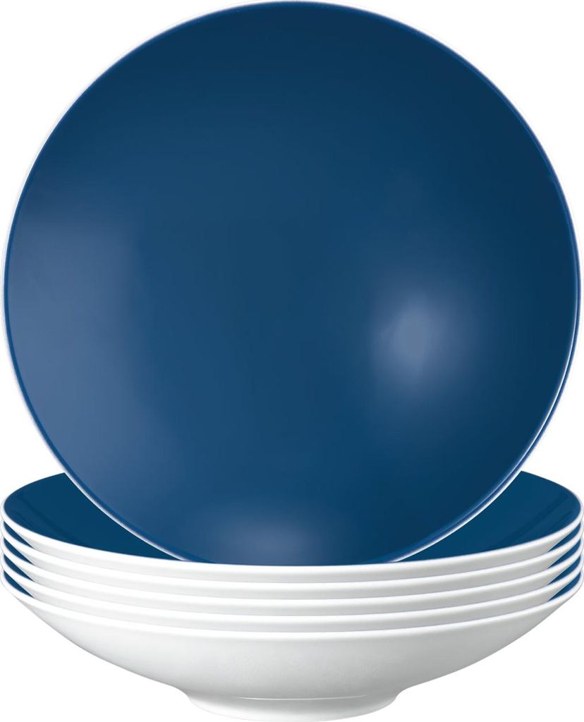 Seltmann Weiden Life Fashion Suppenteller ø 20 cm 6er Set - Classic Blue