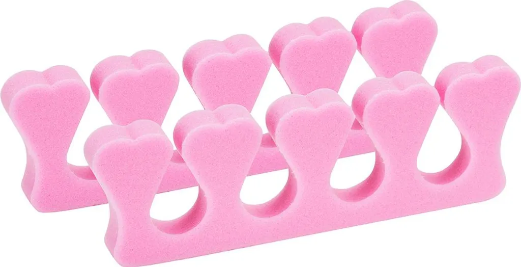 Separatori Dita Piedi Rosa per Nail Art | 100 Pezzi Spugna Morbida
