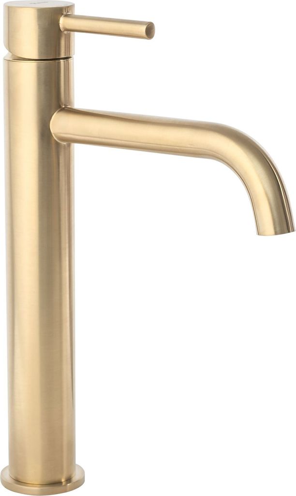 Rea Waschbeckenarmatur Lugano High Brush Gold Produktbild 