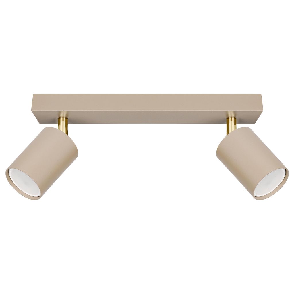 MasterLED Deckenleuchte Bardo 2-flammig GU10 gold-beige Produktbild 