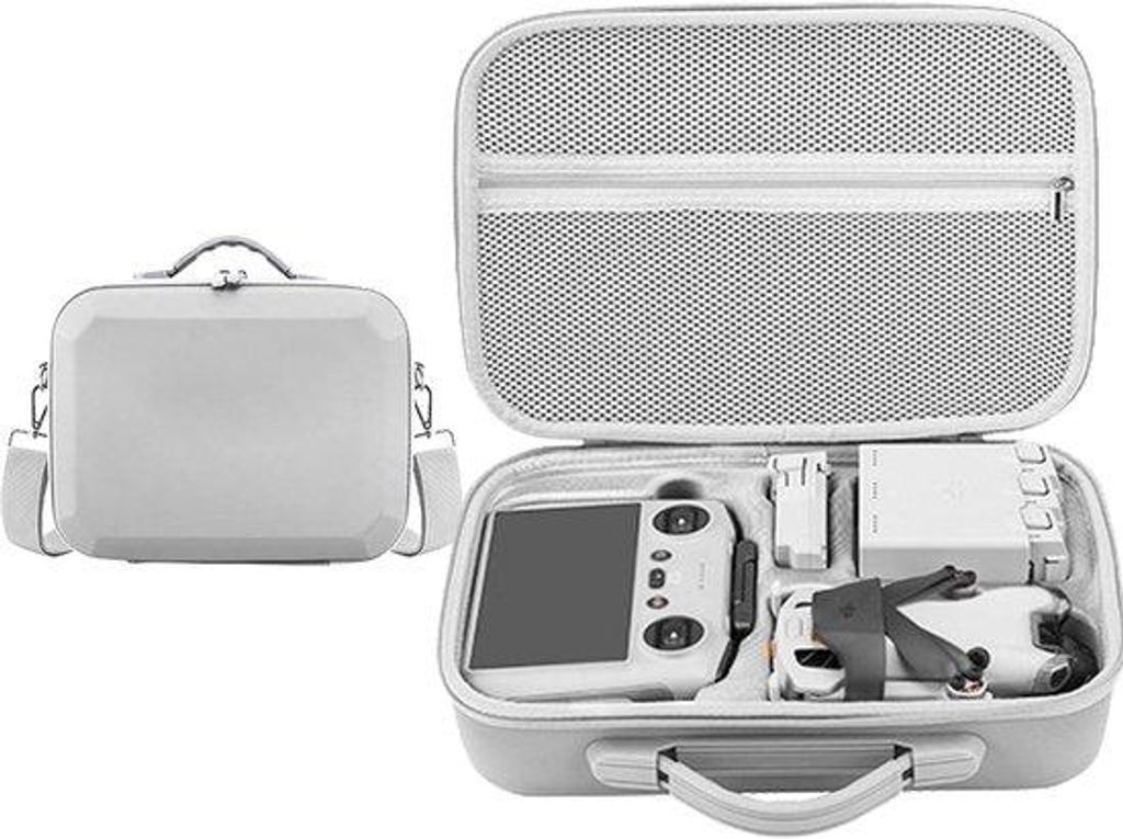 Draagtas für Drohnen - Schutzhülle für DJI Mini 4 Pro mit Zubehör - Grau