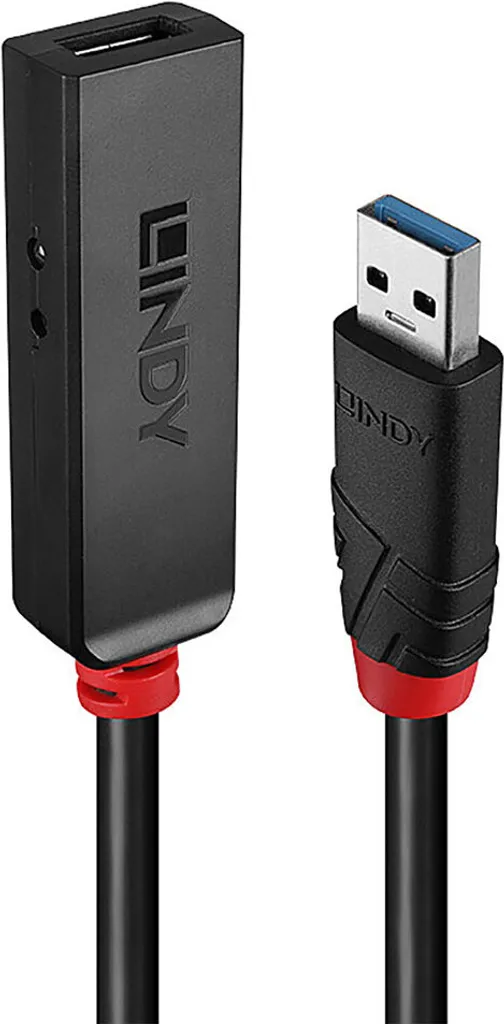 Lindy 43402 Prolunga USB 3.0 8m - Attiva, Slim, SuperSpeed 5Gbps