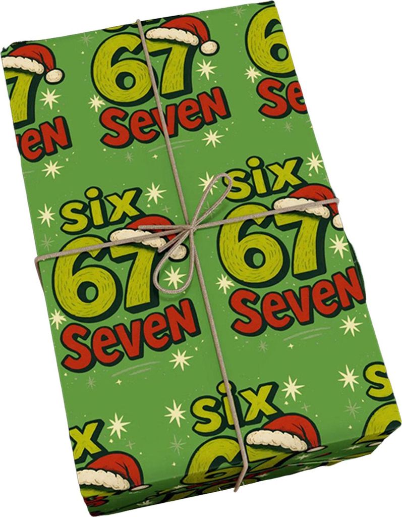 67 lustige Meme-Weihnachtsgeschenkpapierrollen für Kinder – einzigartiges Geschenkpapier für Geburtstage und Weihnachten