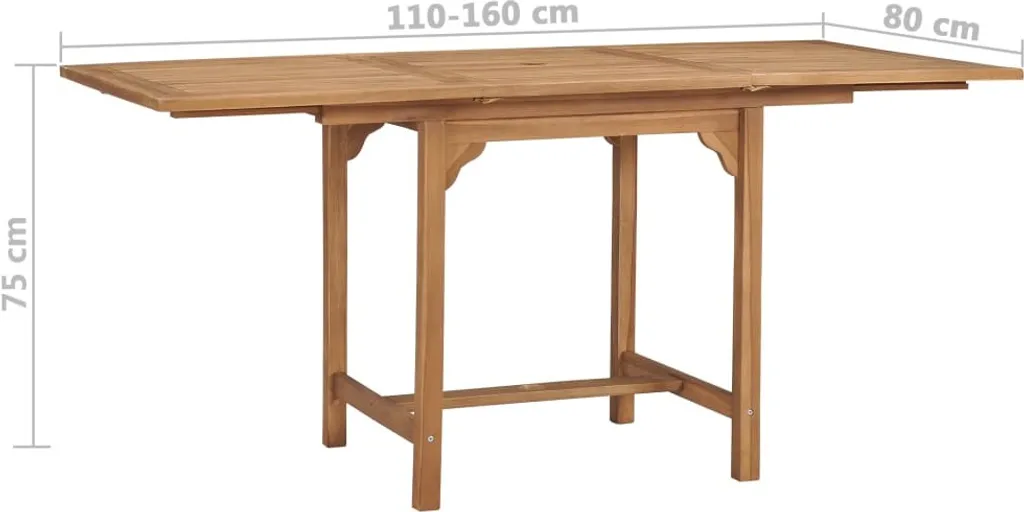 Table de jardin en teck massif extensible : la solution gain de place - 10