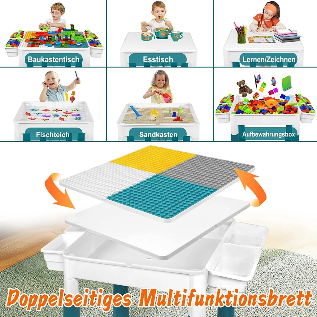Table de Bricolage Enfant avec Chaises pour Activités Manuelles et Jeux