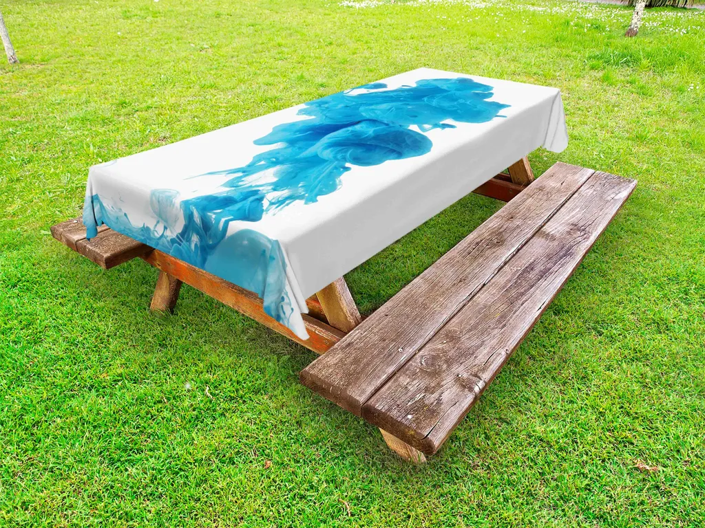 Tovaglia Impermeabile Grande 145x305 ABAKUHAUS Blu Cielo Artistica