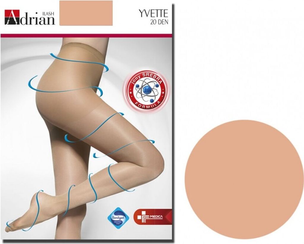 Strumpfhose 20 den Adrian Yvette Ebene Sol 2