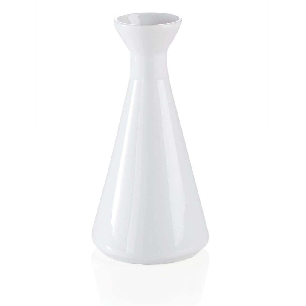 25x Vase Ø 4 cm, Höhe 15 cm, weiß, Porzellan