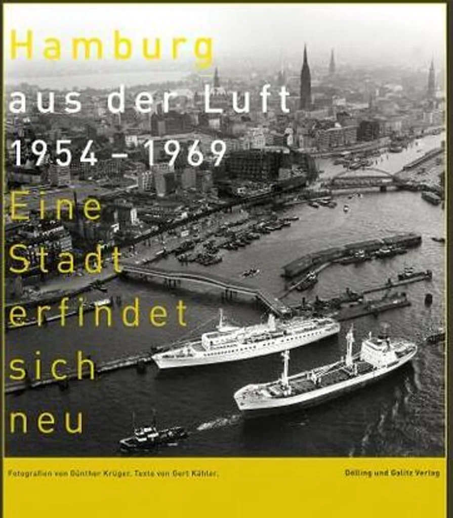 Livre de collection Hambourg vue du ciel 1954 - 1969 pour passionnés
