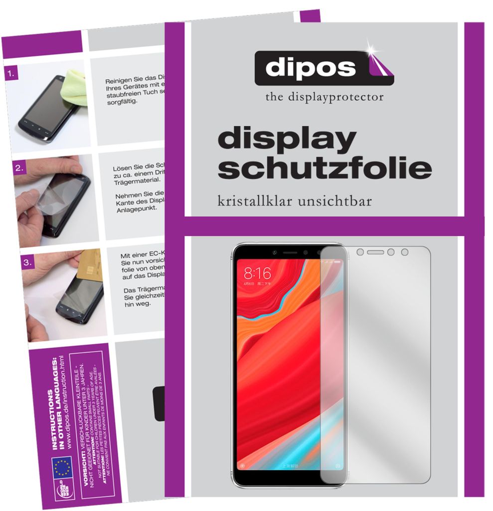 6x Schutzfolie für Xiaomi Redmi S2 klar Displayschutzfolie Folie Display Schutz