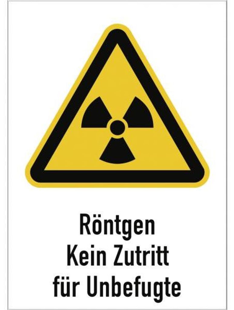 Dreifke® Schild Röntgen - Kein Zutritt für Unbefugte, Produktbild 