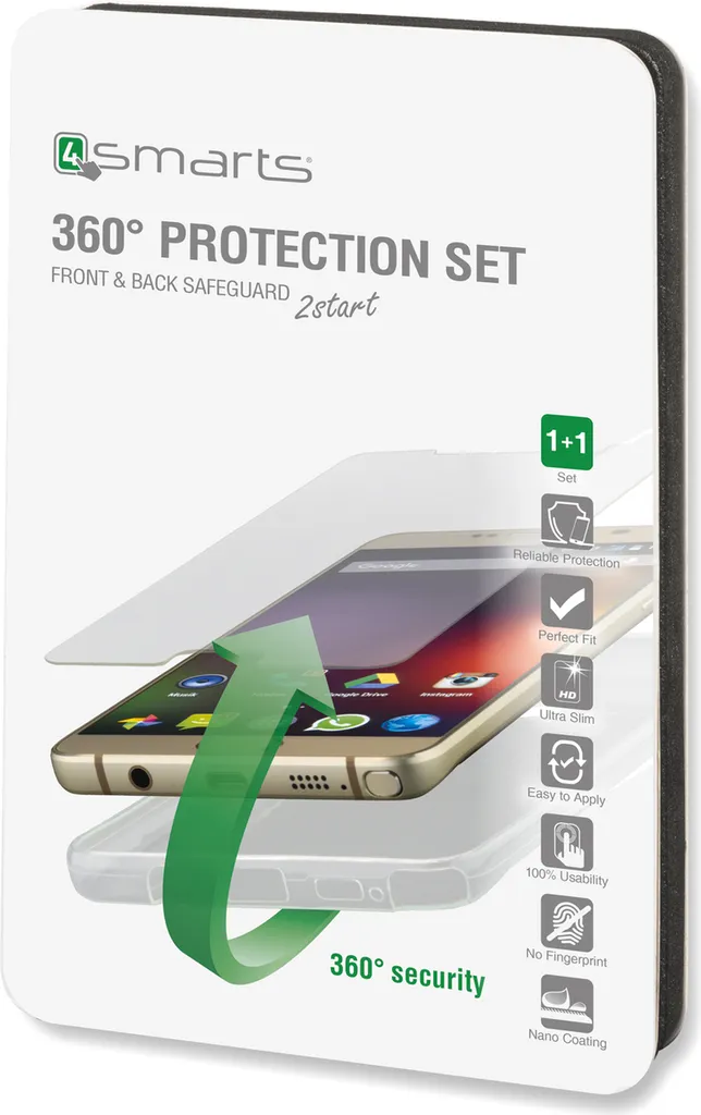Cover Invisibile iPhone 7/8/SE 4smarts | Kit Protezione Totale 360° - 4