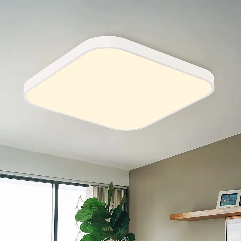 ZMH lampada da soffitto LED lampada da soffitto camera da letto lampada piatta 27cm lampada da cucina bianco caldo lampada da bagno lampada da corridoio lampada angolare da bagno 19W per corridoio