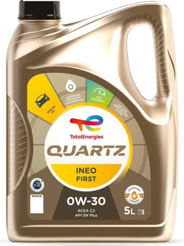 Huile Moteur TotalEnergies Quartz Ineo First 0W30 - Bidon de 5 Litres