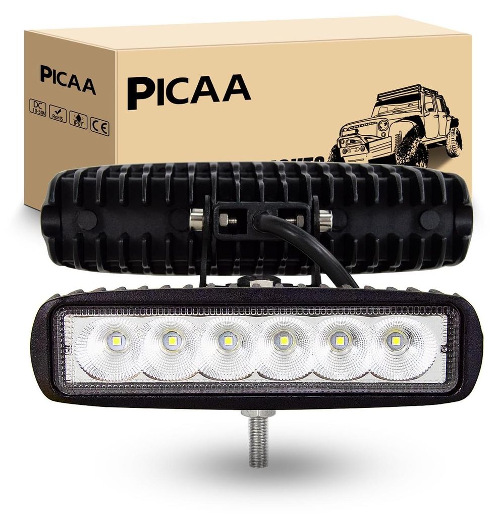 LED-Flutlicht 2 Stück, 18 W, 15,2 cm, Off-Road-Scheinwerfer