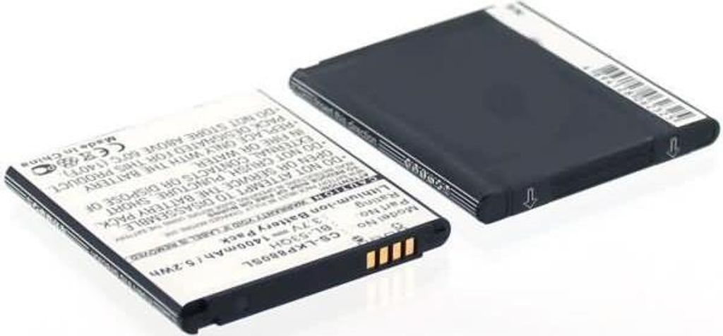 Akku für LG Electronics P875 Optimus F5 Li-Ion 3,7 Volt 1400 mAh schwarz.