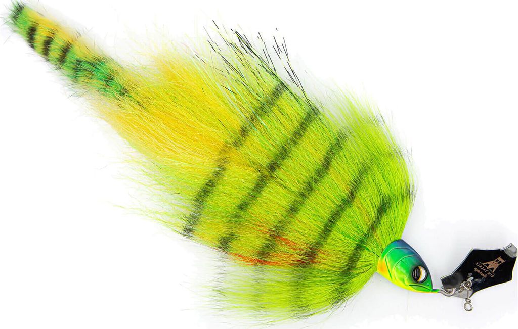 BIM Tackle Chacha Bait Jr. Bladed Bucktail Jig Firetiger