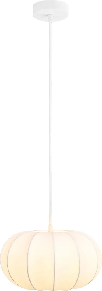 Sospensione Fenja Bianca Ø28cm - Illuminazione Minimal in Tessuto E27 - 2