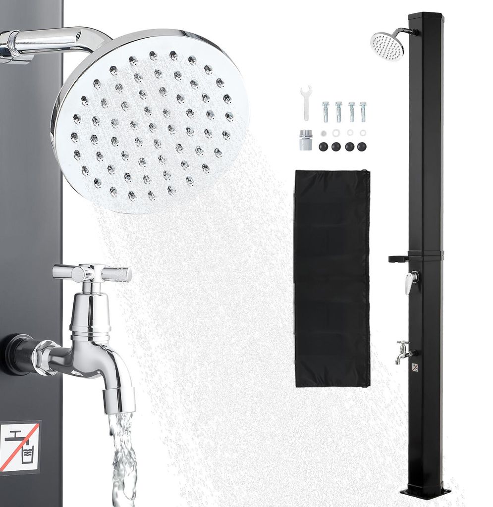SucceBuy Solardusche 35 L, Solar Gartendusche 2160 mm Höhe, Produktbild 