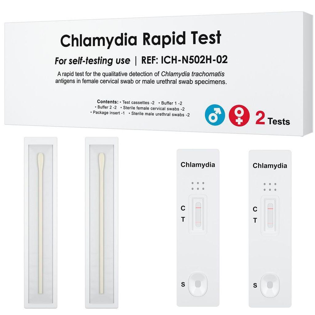 HIXO Chlamydien Schnelltest STI Frauen & Männer Selbsttest Produktbild 