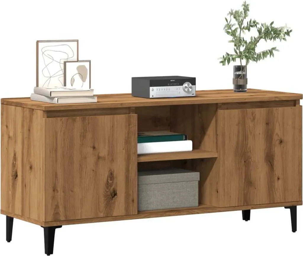 Mobile Porta TV Moderno Rovere Artigianale 102cm Maison Exclusive