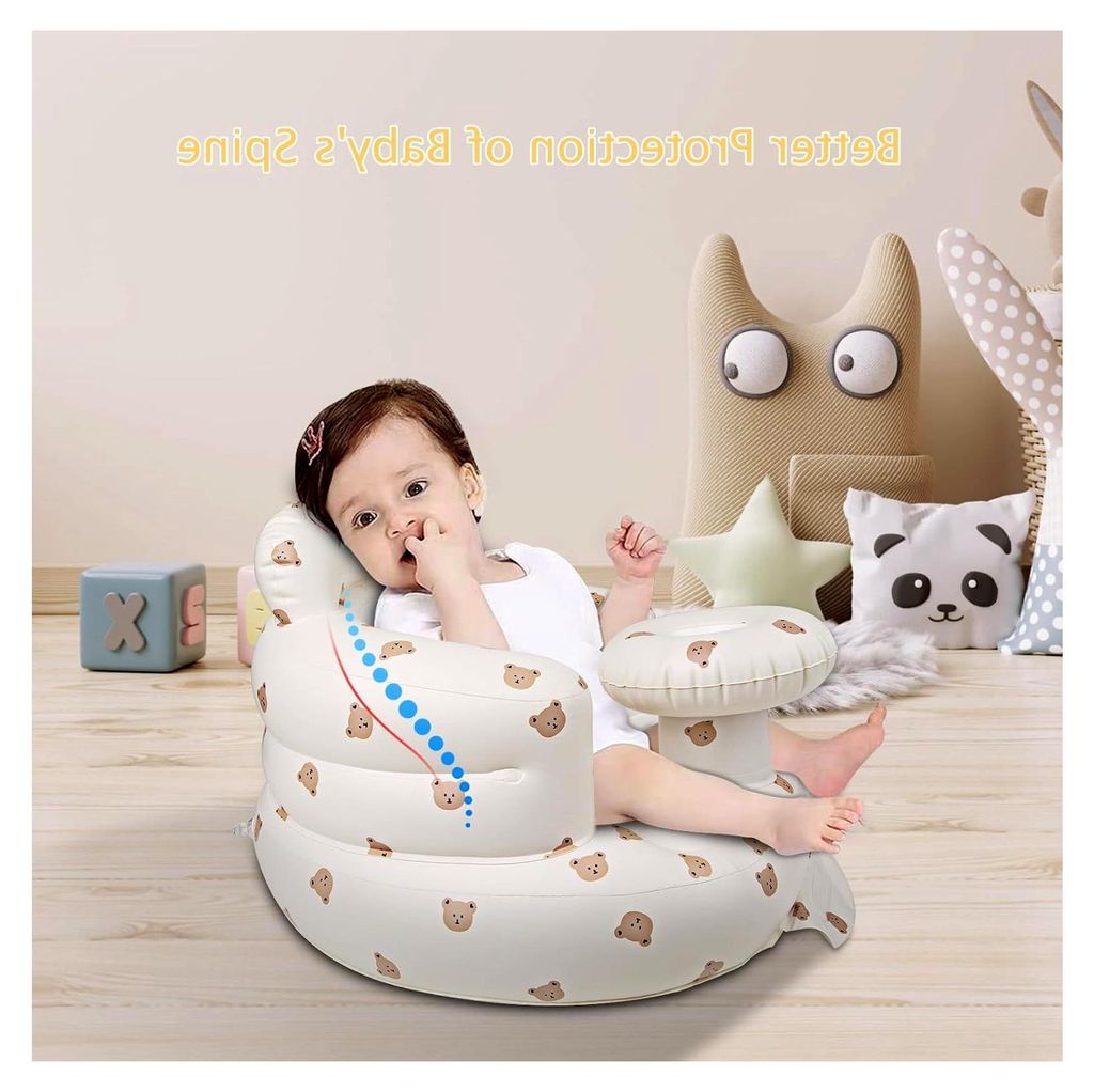 Aufblasbarer Babystuhl mit Tablett für Babys ab 3 Monaten